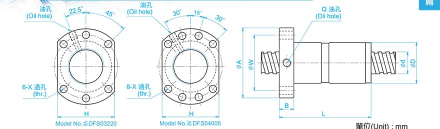 TBI DFS02006-4.8 tbi丝杆的型号说明