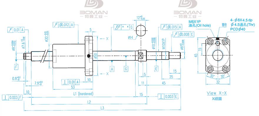 TBI XSVR01210B1DGC5-280-P1 tbi滚珠丝杠技术资料